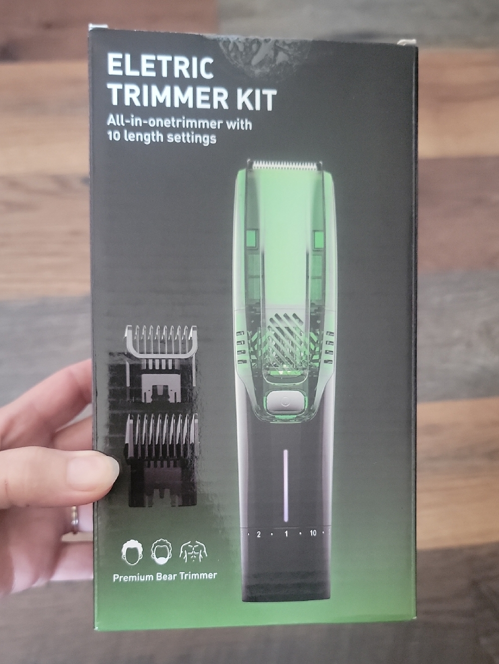 Electric Trimmer Kit - Green Men Grooming Trimmer